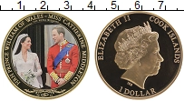 Продать Монеты Острова Кука 1 доллар 2011 Позолота