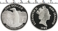 Продать Монеты Новая Зеландия 1 доллар 1988 Серебро