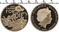 Продать Монеты Остров Джерси 50 пенсов 2016 Позолота