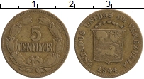 Продать Монеты Венесуэла 5 сентим 1944 Латунь