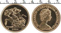Продать Монеты Великобритания 5 фунтов 1984 Золото
