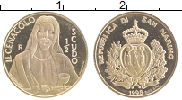 Продать Монеты Сан-Марино 1/2 скудо 1998 Золото