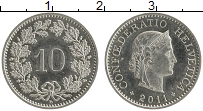 Продать Монеты Швейцария 10 рапп 2011 Медно-никель