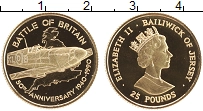 Продать Монеты Остров Джерси 25 фунтов 1990 Золото