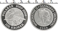 Продать Монеты Дания 100 крон 2009 Серебро