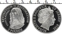 Продать Монеты Остров Джерси 5 фунтов 2010 Серебро
