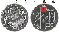 Продать Монеты Италия 5 евро 2020 Серебро