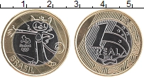 Продать Монеты Бразилия 1 реал 2016 Биметалл