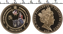 Продать Монеты Тристан-да-Кунья 1 крона 2016 Позолота
