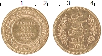 Продать Монеты Тунис 20 франков 1901 Золото