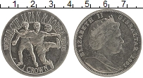 Продать Монеты Гибралтар 1 крона 2002 Медно-никель