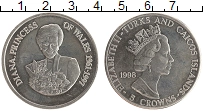 Продать Монеты Теркc и Кайкос 5 крон 1998 Медно-никель