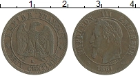 Продать Монеты Франция 2 сантима 1861 Медь
