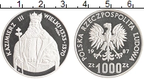 Продать Монеты Польша 1000 злотых 1987 Серебро