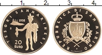 Продать Монеты Сан-Марино 20 евро 2008 Золото