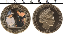 Продать Монеты Тристан-да-Кунья 1 крона 2012 Позолота