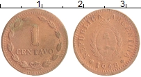 Продать Монеты Аргентина 1 сентаво 1948 Бронза