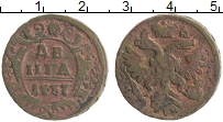 Продать Монеты 1730 – 1740 Анна Иоанновна 1 деньга 1737 Медь