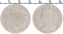 Продать Монеты Британская Индия 1 рупия 1884 Серебро