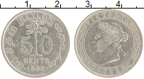 Продать Монеты Цейлон 50 центов 1893 Серебро