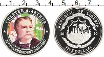 Продать Монеты Либерия 5 долларов 2010 Посеребрение