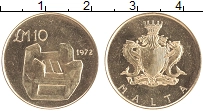 Продать Монеты Мальта 10 лир 1972 Золото