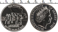 Продать Монеты Остров Джерси 5 фунтов 2010 Медно-никель