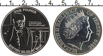Продать Монеты Остров Джерси 5 фунтов 2010 Медно-никель