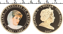 Продать Монеты Острова Кука 1 доллар 2007 Позолота