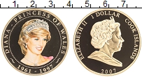 Продать Монеты Острова Кука 1 доллар 2007 Позолота