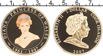 Продать Монеты Острова Кука 1 доллар 2007 Позолота