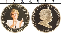 Продать Монеты Острова Кука 1 доллар 2008 Позолота
