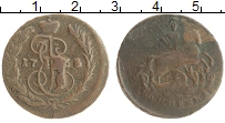 Продать Монеты 1762 – 1796 Екатерина II 1 копейка 1768 Медь