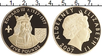 Продать Монеты Олдерни 5 фунтов 2007 Серебро