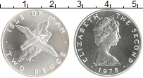 Продать Монеты Остров Мэн 2 пенса 1978 Серебро