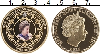 Продать Монеты Тристан-да-Кунья 1 крона 2015 Позолота