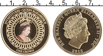 Продать Монеты Тристан-да-Кунья 1 крона 2015 Позолота