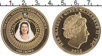 Продать Монеты Тристан-да-Кунья 1 крона 2015 Позолота