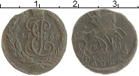 Продать Монеты 1762 – 1796 Екатерина II 1 полушка 1766 Медь