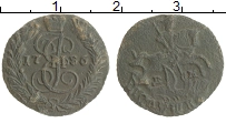 Продать Монеты 1762 – 1796 Екатерина II 1 полушка 1786 Медь