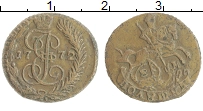 Продать Монеты 1762 – 1796 Екатерина II 1 полушка 1772 Медь