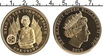 Продать Монеты Тристан-да-Кунья 1 крона 2012 Позолота
