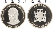 Продать Монеты Замбия 50 квач 2014 Биметалл