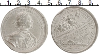 Продать Монеты 1689 – 1725 Петр I Настольная медаль 1714 Олово