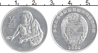 Продать Монеты Северная Корея 1/2 чона 2002 Алюминий