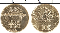 Продать Монеты Финляндия 1000 марок 1992 Золото