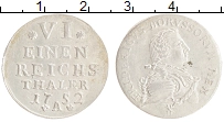 Продать Монеты Пруссия 1/6 талера 1752 Серебро