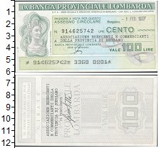 Продать Банкноты Италия 100 лир 1977 