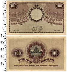Продать Банкноты 1894 – 1917 Николай II 100 марок 1909 
