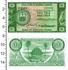 Продать Банкноты Самоа 1 тала 1967 